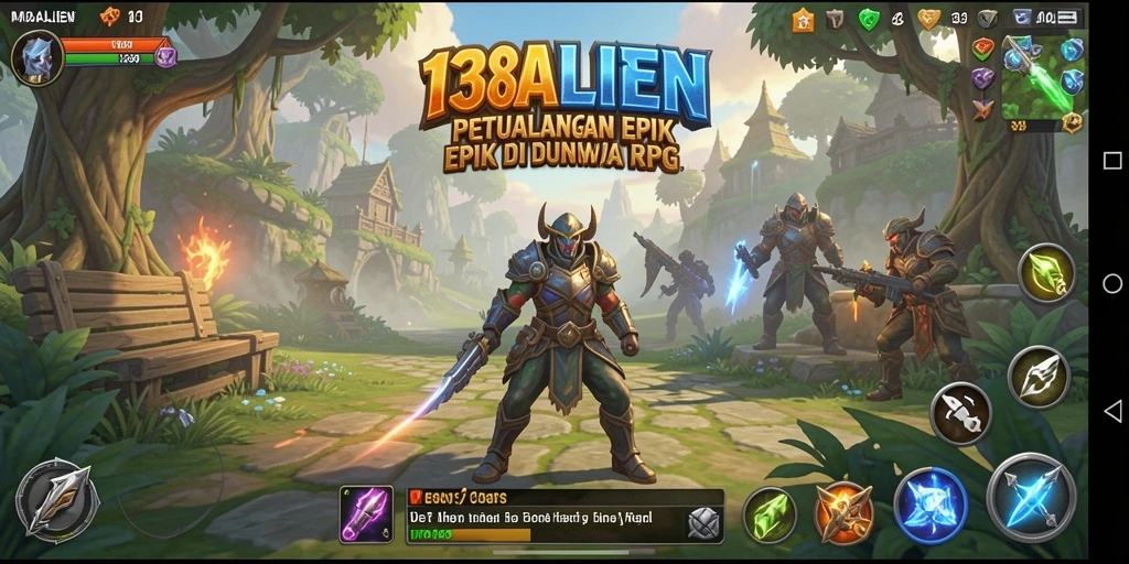 Tangkapan layar dari gameplay 138ALIEN yang menampilkan aksi RPG yang seru.