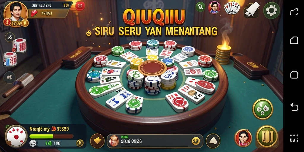 Tampilan gameplay seru dari game QiuQiu 2739.