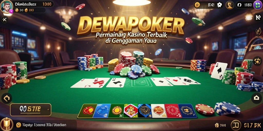 Tampilan atraktif gameplay DEWAPOKER yang seru dan mendebarkan.