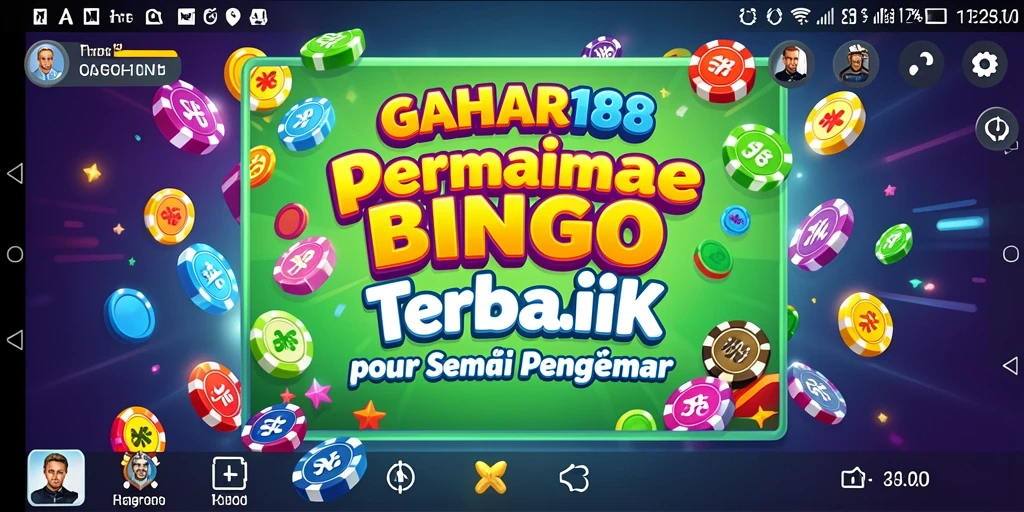 Tangkapan layar gameplay GAHAR188 yang menampilkan suasana Bingo yang ceria.