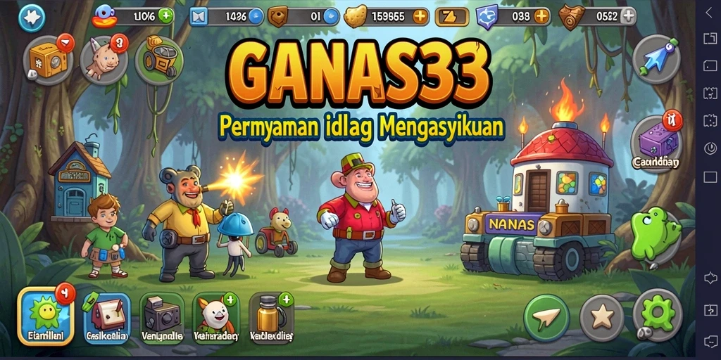 Tampilan gameplay <strong>GANAS33</strong> yang menarik dan santai.