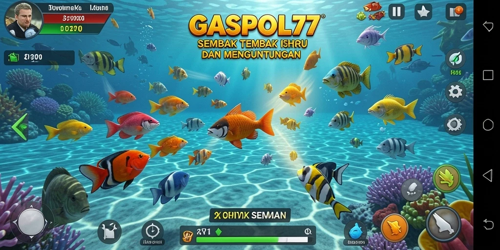 Tampilan menarik dengan gameplay seru tembak ikan.