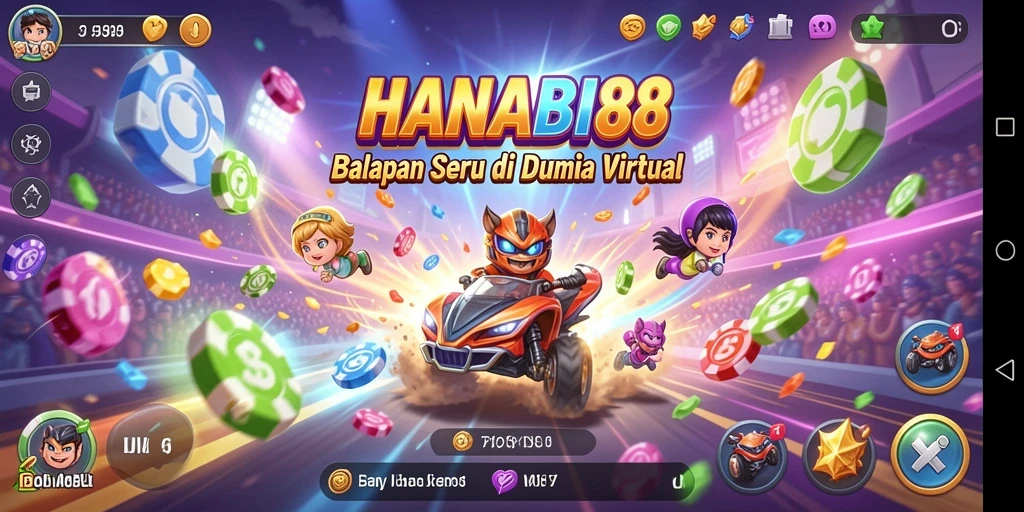Tampilan gameplay seru dan menegangkan dari HANABI88.