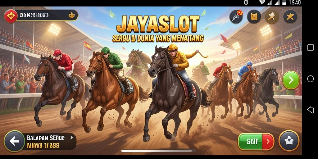 Tampilan menarik dari gameplay balapan JAYASLOT yang penuh aksi.