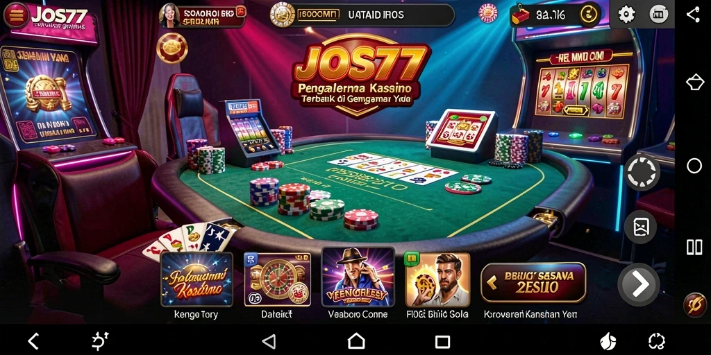 Screenshot gameplay JOS77 menampilkan pengalaman kasino yang seru.