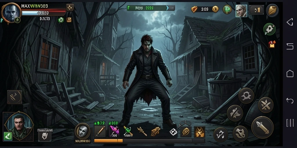 Gameplay mengerikan <strong>MAXWIN303</strong> yang penuh ketegangan dan kegelapan.