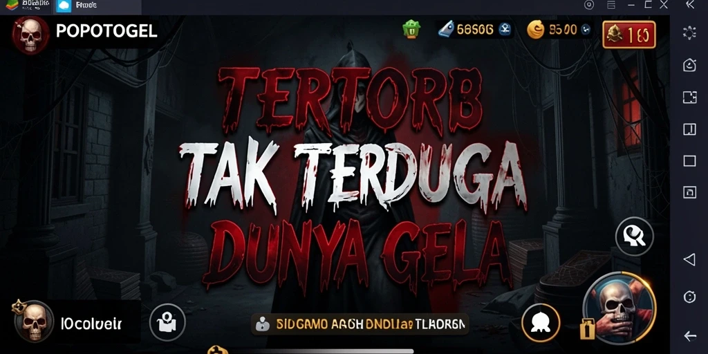 Tangkapan layar menampilkan suasana game mengerikan dan menegangkan.