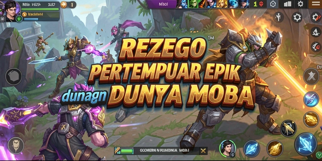 Tampilan permainan yang dinamis dan menarik di REZEGO.