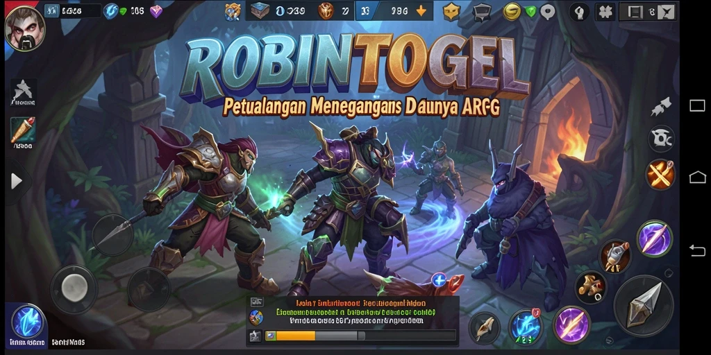 Tampilan gameplay menegangkan di ROBINTOGEL penuh aksi dan strategi.