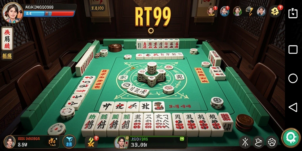 Tampilan gameplay seru dalam permainan Mahjong RT99 yang penuh tantangan.