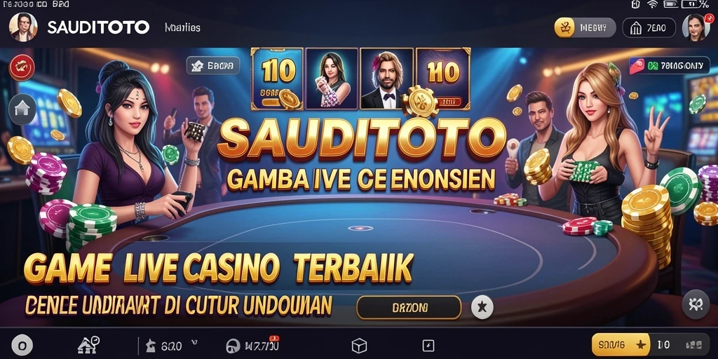 Tampilan gameplay menawan dari SAUDITOTO yang menghadirkan dealer profesional langsung.