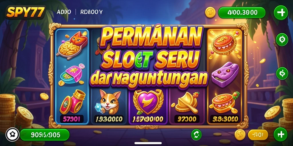 Tampilan gameplay seru dari SPY77 dengan tema Slot menarik.