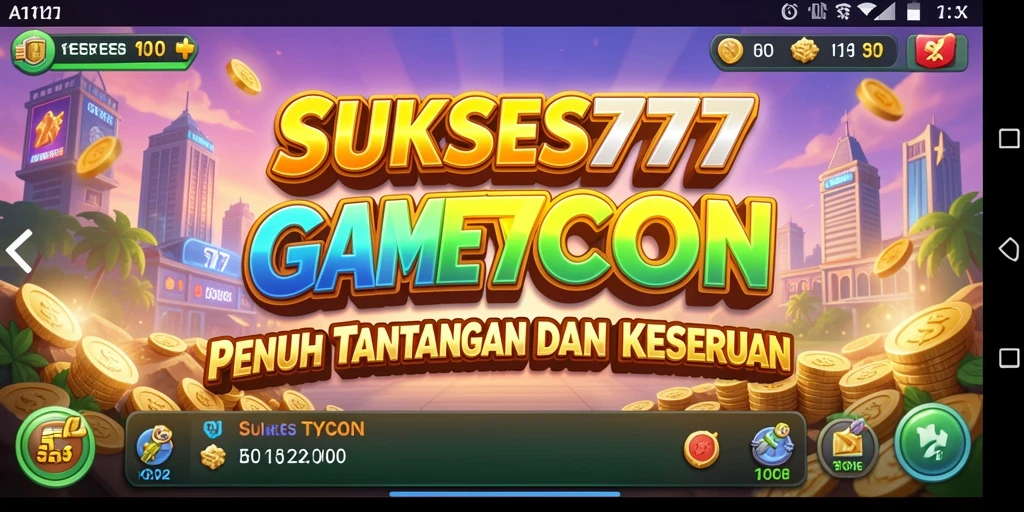 Tampilan gameplay menarik dalam SUKSES777 yang menunjukkan manajemen bisnis.