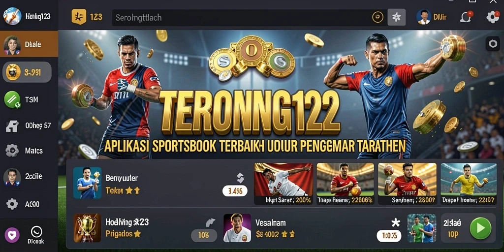 Tampilan menarik dari aplikasi TERONG123 saat melakukan taruhan olahraga.