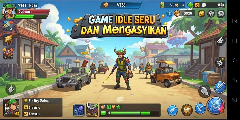 Tampilan menawan dari gameplay VT38 yang menampilkan mekanisme Idle.