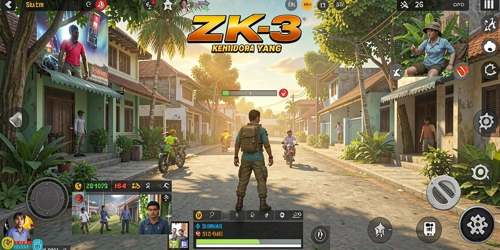 Tangkap momen seru dalam gameplay simulasi ZK3.